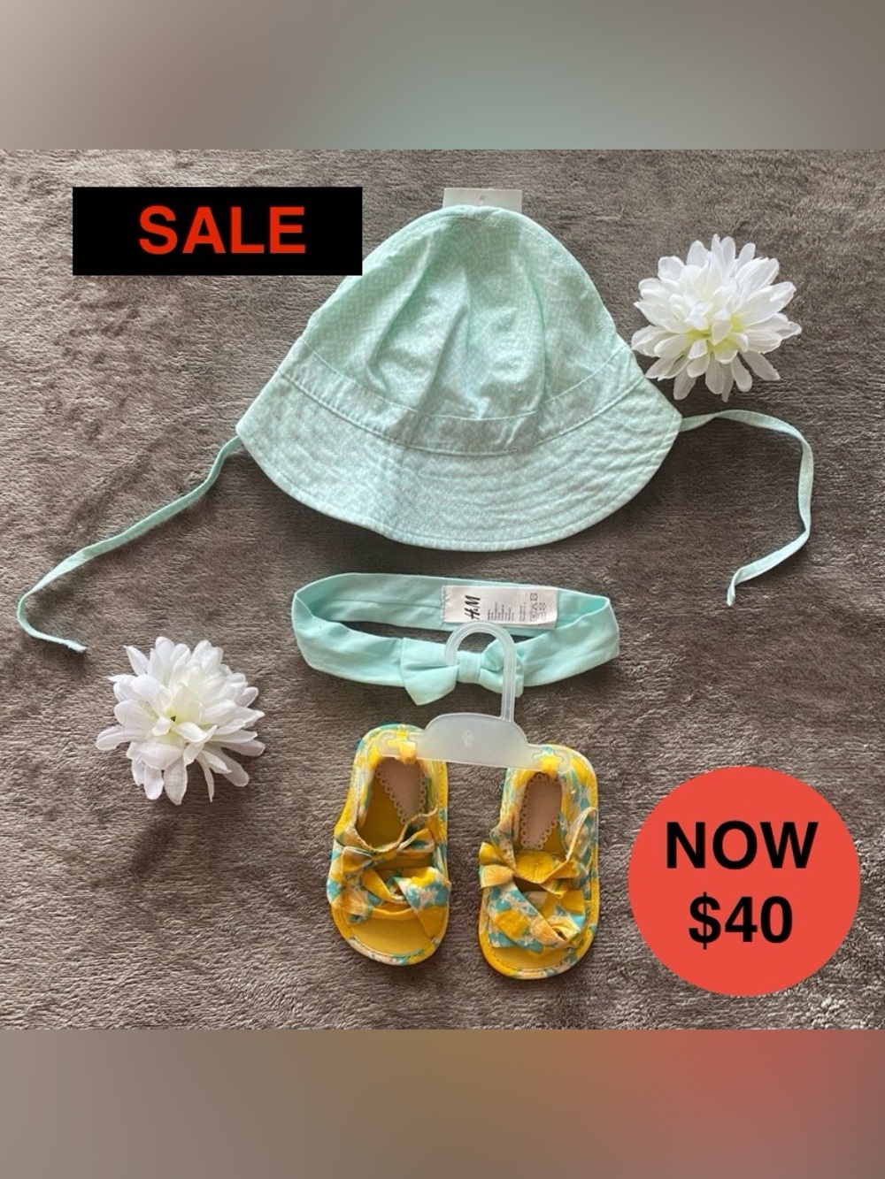 ✨ H&M ADORABLE NOS VINTAGE BABY SUMMER BUNDLE - 3PC SET (NWT* +NWOT)✨